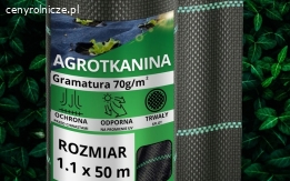 agrotkanina antychwastowa agrowłóknina 90/70g różne wymiar czarna